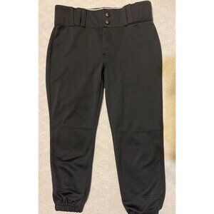 Champro Girls XL‎ Black Softball/Baseball Pants With Elastic Cuffs & Snap Button